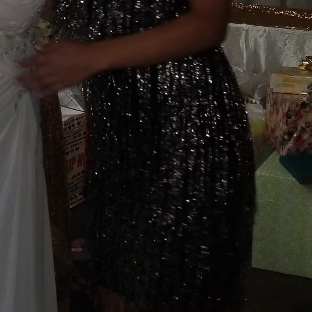 Black Sequin Dress